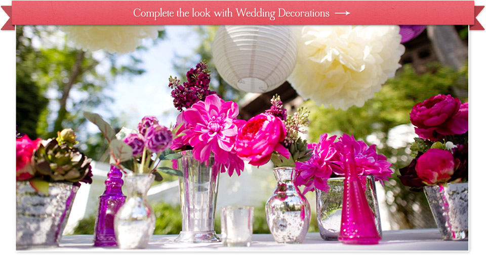Wedding decorations and floral design supplies